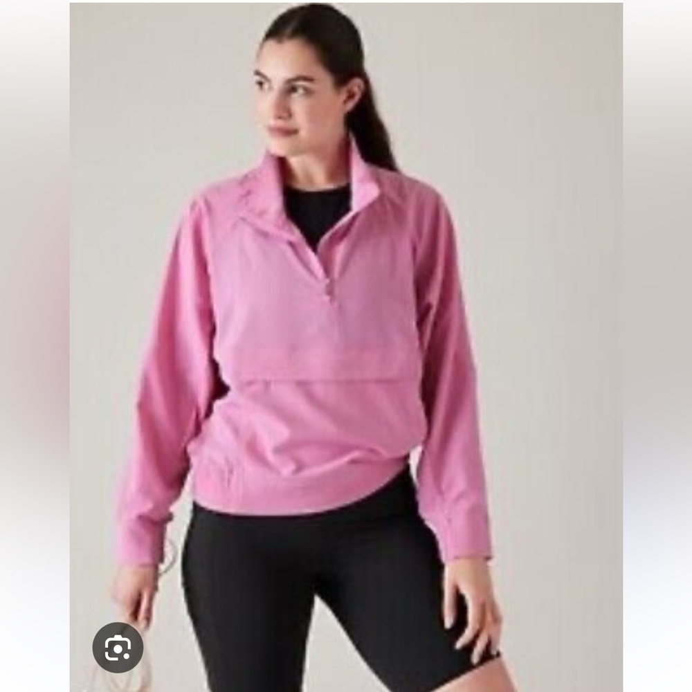 NWT Athleta Pink Bounless Popover Lightweight Jacket
Sz XS